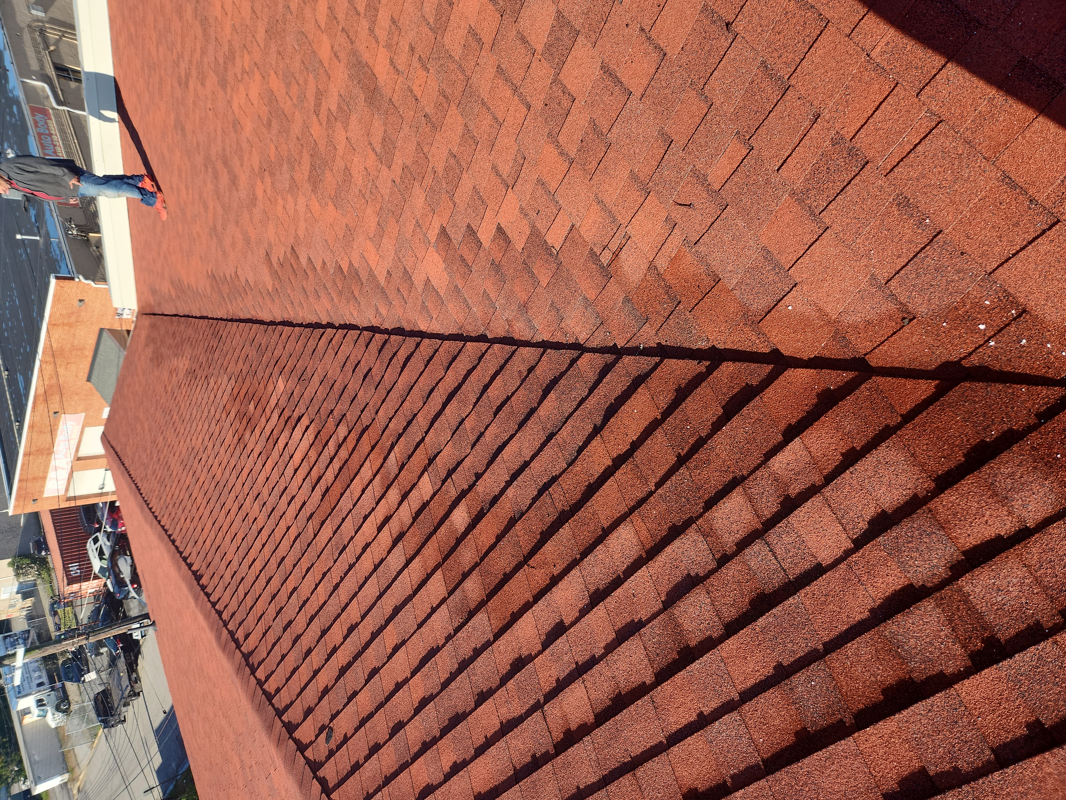 Picture of a finished roof repair